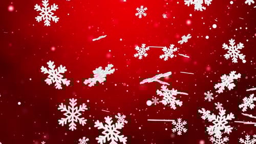 Red Christmas Background Loop V2