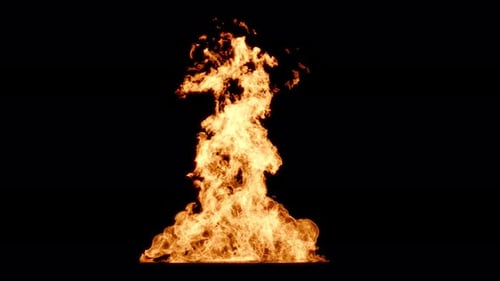 Ground Fire background for VFX Burning flame Element