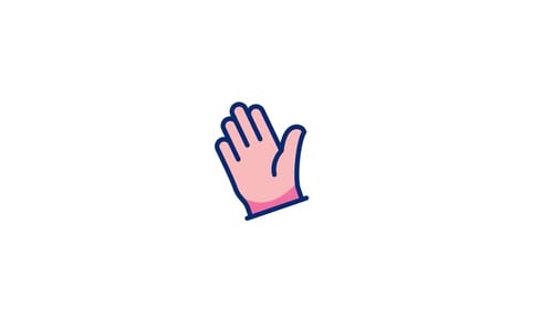 Modern Waving Hand Greeting Cartoon Animation