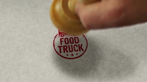 Food truck stamp and stamping loop