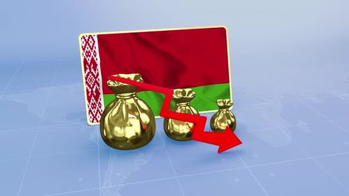 Belarus Reserves Decline Economic Crisis Data Graph Infographic