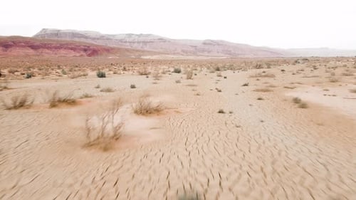 Aerial Shot of Canyon and Desert Mountain