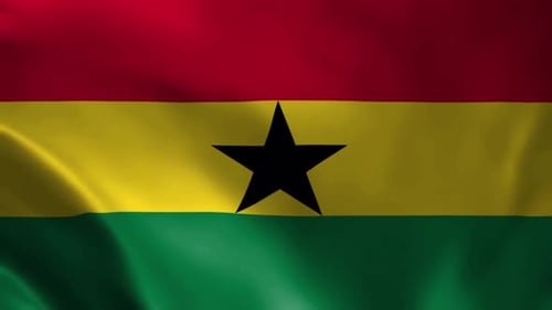 Ghana Flag Animation