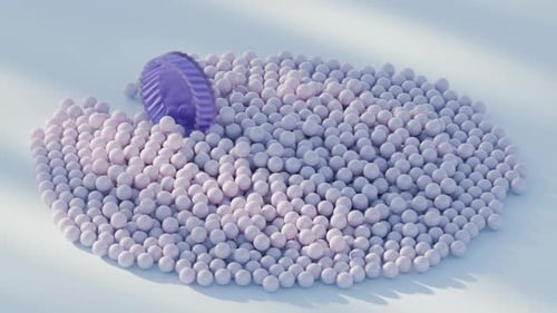 Spheres 3D Loop Shapes Animation