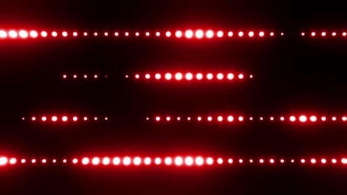 Red Neon Spheres and Lines VJ Loop