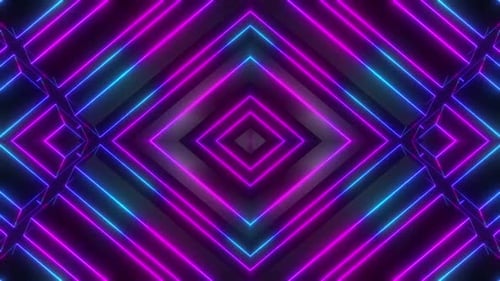 Vibrant neon diamond pattern background