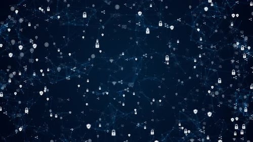 Internet der Dinge, IoT-Netzwerk, Cybersicherheit, Datenschutz, Geschäftstechnologie, Datenschutzkonzept