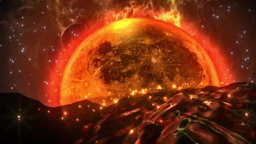 Moon Motion Animated Background Video