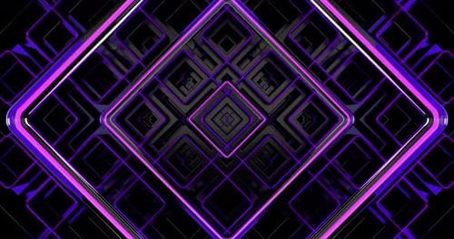 Pared de bloques cúbicos negros en movimiento abstracto en bucle sin fisuras 03