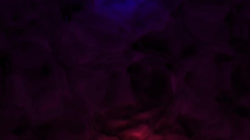 Bucle abstracto colorido de humo rojo y azul en bucle 4 K