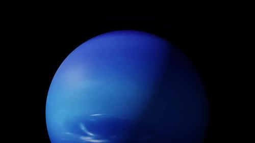 Planet Neptun mit Alphakanal-Overlay-Ansicht aus dem Weltraum, 3D-Rendering. Planeten des Sonnensystems