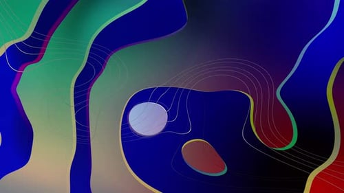 Fluid Abstract Shapes with Gradient Colors Animated Background