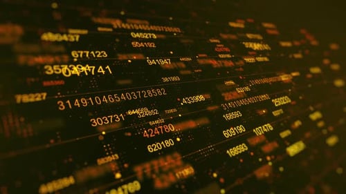 Random Numbers Generator Background Golden