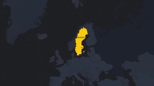 World Map Zoom and Country Highlight Infographic