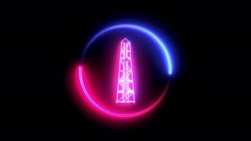 Torre de gas. fondo de ilustración abstracta. Capítulo 1369 1