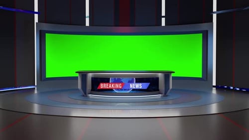 3D Virtual News Studio Ab005 Hintergrundschleife