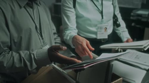 Diverse Intelligence Agents Searching through Case Files in Busy Office