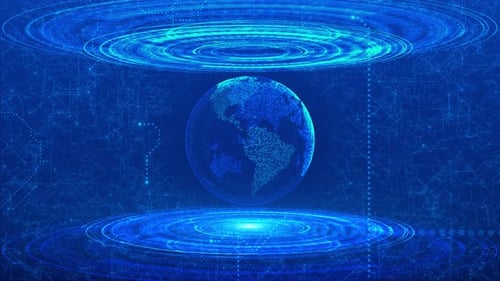 Connexion de données au réseau de technologie numérique, cybersécurité, futuriste, Worldwide Business Global