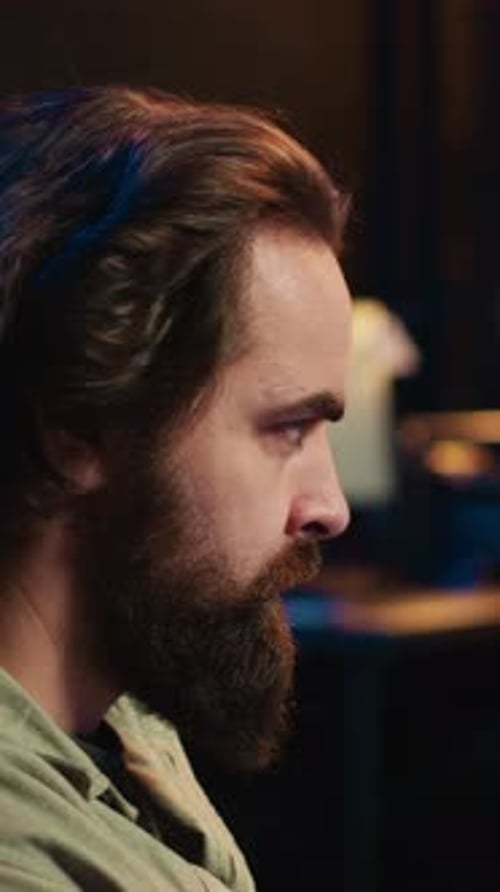 Vertical Video Computer Scientist Updating Artificial Intelligence Machine Learning Algorithm