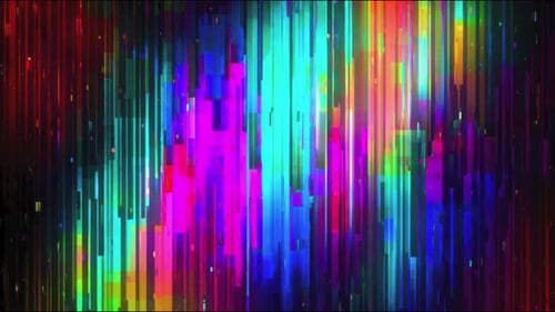 Abstract Digital Glitch Vertical Lines Background