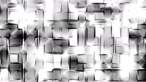 Abstract Glossy Fluid Geometric Morphing Background Loop