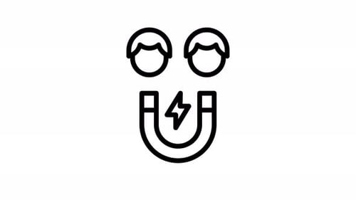 lead generation line icon animation