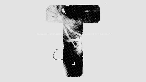 Printed Grunge Typography Letter T
