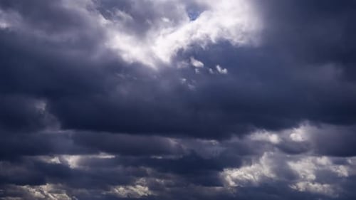 Timelapse of Storm Clouds Moving in the Sky