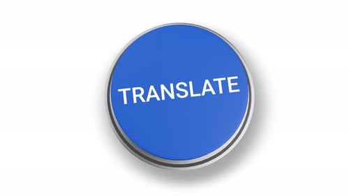 Animated Blue Translate Button Press