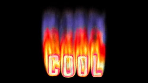 Cool - Graver du texte dans un feu pixellisé de style rétro. Animation 3D en boucle sur alpha.