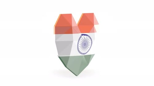 Boucle en forme de cœur en diamant 3D Love India + canal Alpha