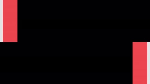 Geneva Collection: Horizontal split screen of numerous multi color bars moving in opposite direction