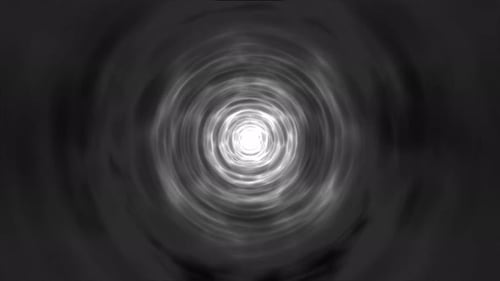 Black And White Hypnotic Cloud Tunnel Slow Version Seamless Loop