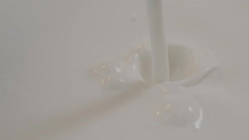 Milk being poured into milk