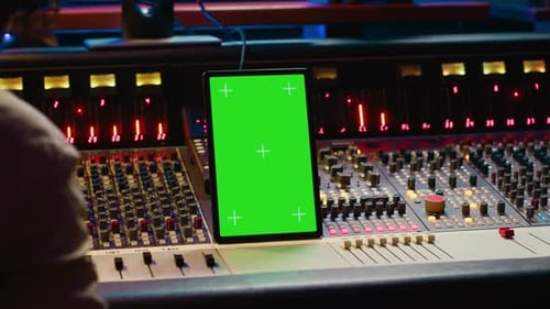 Professional Audio Expert Mixing and Mastering Tracks in Music Studio