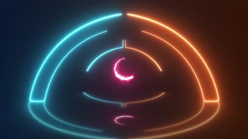 Dunkle, farbenfrohe bewegliche Lichter