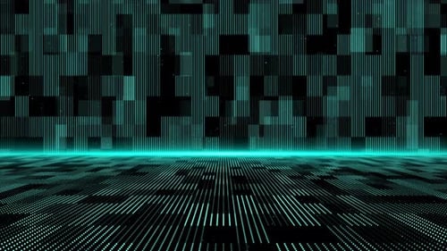 Digitales HUD-Grid Cyber Space Digitale Datennetzwerkverbindungen Übertragung Hochgeschwindigkeitsinternet Zukunft