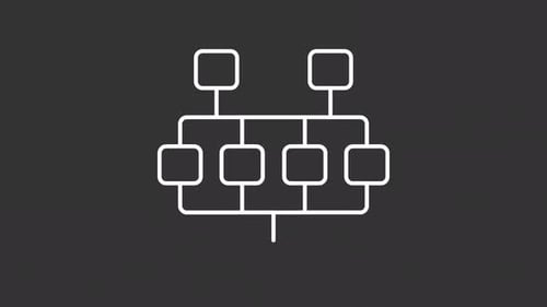 Animated Flowchart and Diagram Connection System