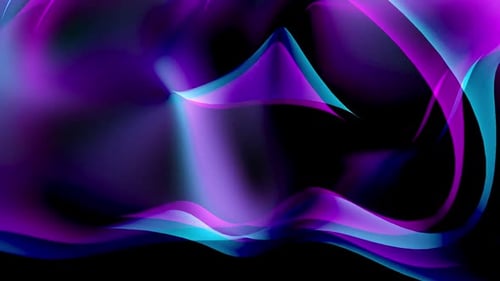 Abstract Fluid Neon Waves Motion Background