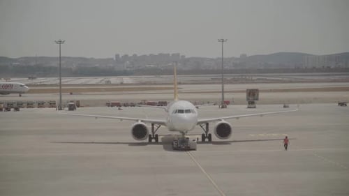 Flugzeugrodeln zum Start