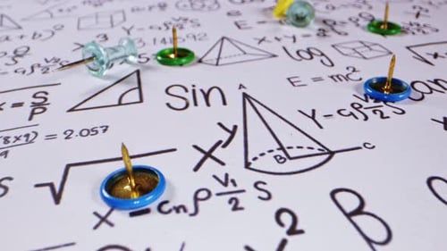 Science Calculation Physics Math And Chemisrty Formulas Background 39