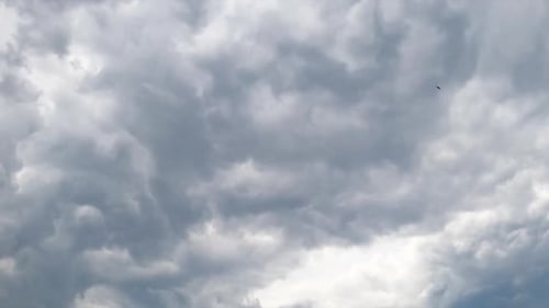 Ominous Gray Storm Clouds Moving Across the Sky