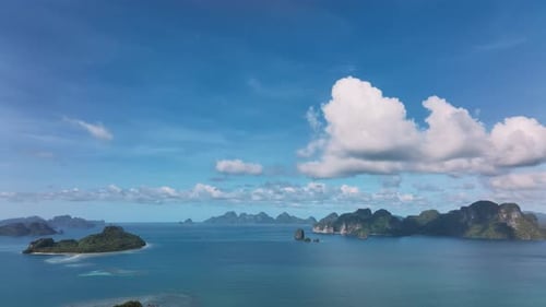 Scenic Aerial Panorama Of The Wild Islands