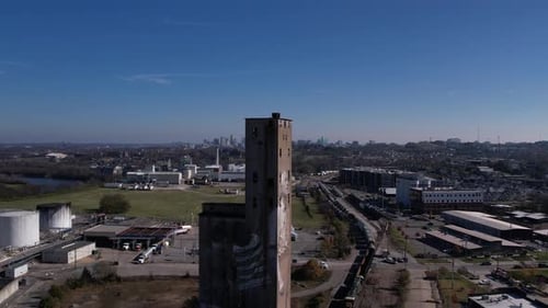 Luftaufnahme der Stadtlandschaft von Nashville