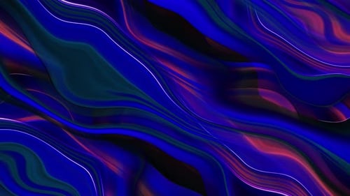 Seamless Loop in Creative Design of 3d Background with line blue smooth