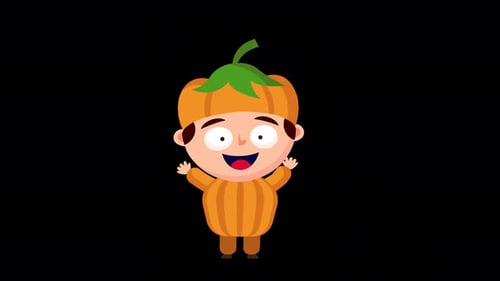 Kürbis-Charakteranimation