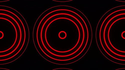 Red Abstract Curly Pattern Background Vj Loop Animation In 4K