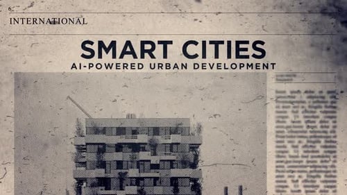 Vintage Newspaper Smart Cities Glitch Title Animation