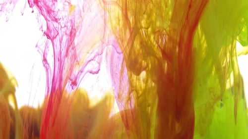 Encre colorée abstraite dans l'eau Texture 20