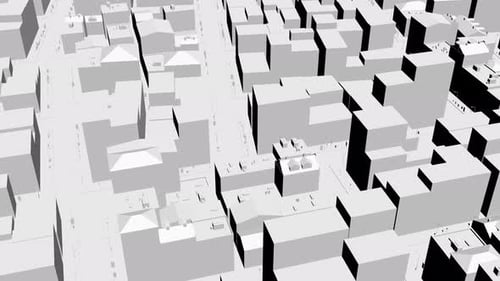 3d Model of a White City